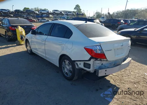 2012 Honda Civic Hybrid z USA, uszkodzony, nr VIN JHMFB4F39CS009686